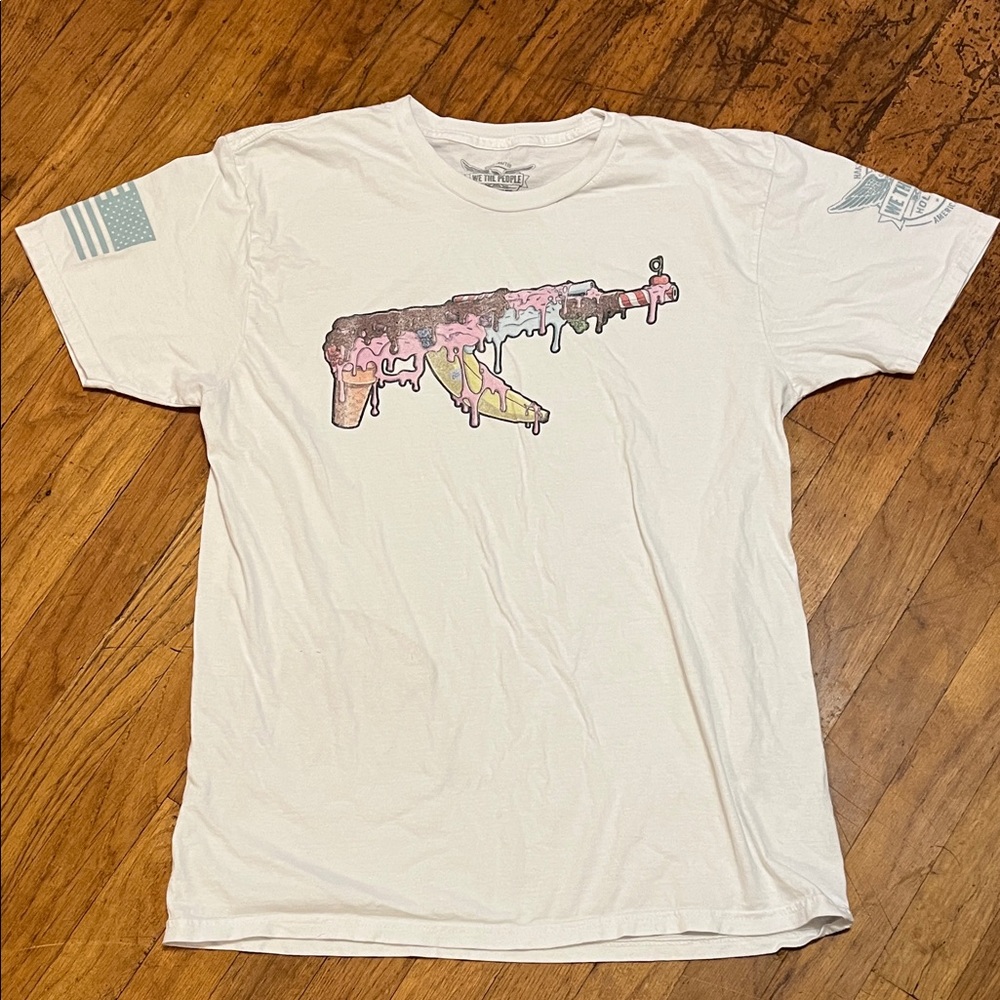We the People Holsters T-Shirt with Dripping Gun Graphic